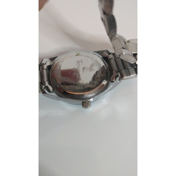 Men's Chronos Blue Faced Watch Needs New Battery Metal Band - Picture 6 of 6